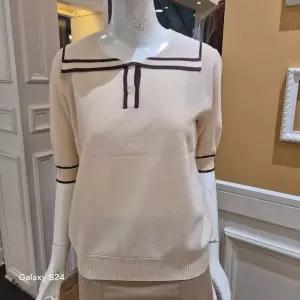 [하프클럽/BCBG]BCBG 비씨비지 여름26 휘시마. 카라넥 니트 B6B4K481