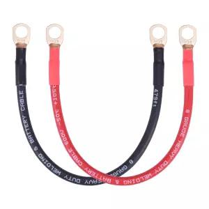 iGreyly 8 AWG 배터리 케이블 게이지 와이어 순수 구리 파워 인버터 3/8인치 러그 단자 포함 자동차 태양광