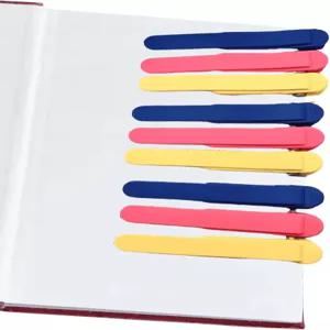 레퀴즈 실리콘 북마크 클립 스마트 페이지 홀더 여성용 및 남성용 독서 액세서리(1red+Green+Yellow)
