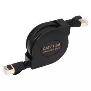 메이윌라 리트랙터블 이더넷 케이블 0gbps 고속 Cat7 플랫 네트워크 케이블(인터넷 게임 사무실 여행용