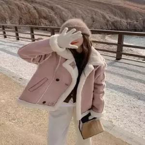 엘럽 여성 모피 도톰한 퍼 트렌드 캐시미어 점 코트 원템1