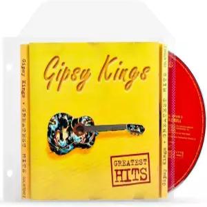 타리폴드 DJOIS CD 슬리브 - 공간 절약형 보관 및 보호 클로징 플랩 120 마이크론 오렌지 필 폴리프로필렌