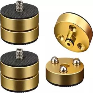 시르후르 스피커 격리 발 충격 흡수 패드 40mm×24.5mm 알루미늄 비드 포함 서브우퍼 CD DVD 앰프 턴테이블