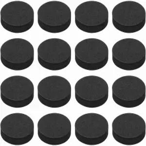 MECCANIXITY 단면 스피커 절연 패드 35mmx8mm 원형 블랙 논 슬립 EVA 음향 폼 데크 서브우퍼 하이파이