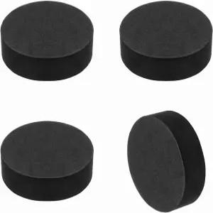 MECCANIXITY 단면 스피커 절연 패드 65mmx20mm 원형 블랙 논 슬립 EVA 음향 폼 데크 서브우퍼 하이파이
