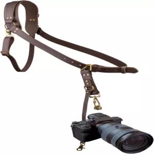 카메라 1대용 4J LEDR 가죽 하네스 사진작가용 싱글 스트랩 숄더 퀵 릴리스 DSLR