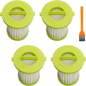 Ryobi ONE 18V 휴대용 진공 모델 PCL700 부품 A32F05N A32HF00 재사용 가능 필터 세트(4팩)와 호환되는