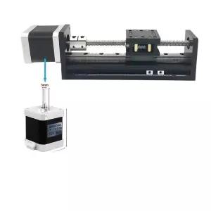 7 전동 선형 레일 스테 구동 키트 T형 NI 슬라이딩 테이블 모터 CNC 축 라우터 액추에이터 07Nm 슬라이드