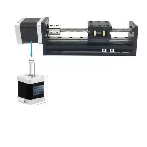 7 전동 선형 레일 스테 구동 키트 T형 NI 슬라이딩 테이블 모터 CNC 축 라우터 액추에이터 056Nm 슬라이드