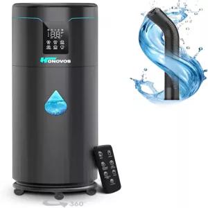 대형 룸 홈 침실용 가습기 2000평방피트 17L/4.5Gal 확장 튜브 및 4단 안개 포함 식물 상업용 360 노즐이