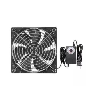 12V 120mmx25mm 4.72인치 소형 듀얼 볼 베어링 윈도우 팬 IP44 방습 PC 케이스 컴팩트 공간용 속도 조절기