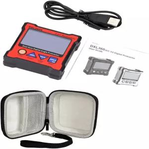 5면 마그네틱 베이스 고정밀 듀얼 디지털 디스플레이 레벨 게이지 100-240V 50-60Hz의 Irfora DXL360S 각도