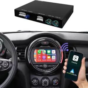 로드탑 무선 카플레이 안이드 오토 레트로핏 키트 BMW 미니 쿠퍼 원 해치 클럽맨 F55 F56 F54 F57 T 시스템
