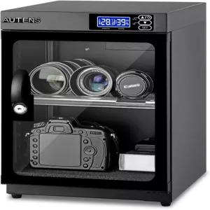 AUTENS 30L 제습 드라이 캐비닛 박스 디지털 제어 무소음 및 에너지 절약 DSLR SLR 카메라 전자 장비