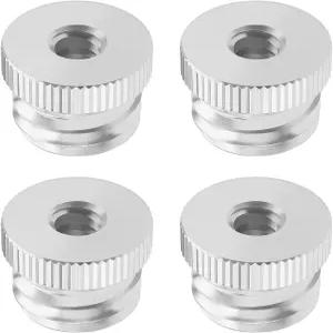 도구의 제왕 4Pcs 1/4인치 - 20~5/8인치 11 레이저 어댑터 나사 스터드 카메라 삼각대 마이크 스탠드용
