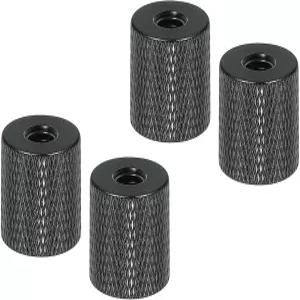 패티킬 삼각대 나사 어댑터 1/4인치 암에서 4개 너트 커넥터 카메라 마운트 더블 헤드 컨버터 마이크 홀더