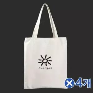 TBZ 심플 썬라이트 에코백x4개 여행백 여성가방선물 캔버스백 에코백가방 데일리룩