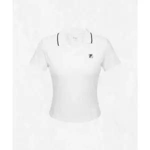 [휠라]필라 휠라 FILA 테니스 여성 골지 크롭 카라 반팔티(FS262TS11F001191) 1100FS262TS11F001191 25