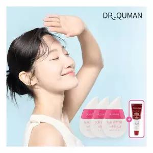 수분보충 [최신상] 닥터큐먼 썬워터 자외선 차단제 30g 3개 안티에이징 주름개선 탄력강화 [사은품]콜라겐