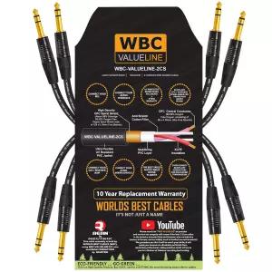 WBC-VALUELINE-2CS (22 AWG) - 4대 1피트 저용량 차폐 균형 잡힌 유연한 인터커넥트 케이블 뉴트릭-린 1？4
