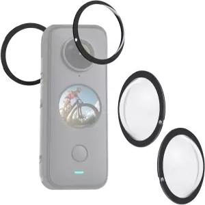 Insta360 One X2 스틱 렌즈 가드 PC 보호 커버 캡을 방수 360 액션 카메라 액세서리에 호환되는 PULUZ
