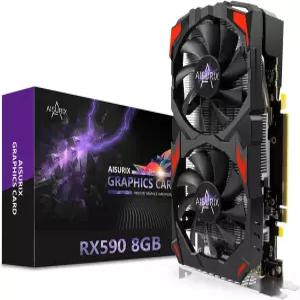 AISURIX RX 590 그래픽 카드 리얼 8GB GDDR5 256비트 580 2304SP PC 게이밍 비디오 2XDP HDMI PCI Express