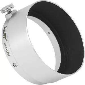 라이카 레이츠 엘마르 3.5cm 35mm f3.5 A36 요약본 및 외부 은색 기타 렌즈용 Haoge LH-M37W 금속 후드