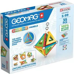 5세 이상 를 위한 Gomag 슈퍼컬러 마그네틱 35pc 교육용 STEM 스위스산 블록 타일 및 00 플라스틱으로 만든