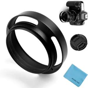 55mm 중공 렌즈 후드 유니버설 메탈 통풍 틸트 커브드 선쉐이드 라이카 캐논 니콘 소니 펜탁스 올림푸스