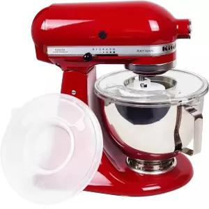 KitchenAid 4.5-5 Qt 틸트 헤드 믹서 볼 커버 추가 주입 창 흘림 방지를 위한 식기세척기 안전 뚜껑(1팩)
