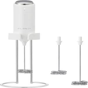 충전식 우유 거품기 핸드헬드 USB-C 스탠드가 있는 커피 전기 음료 믹서 미니 말차 등
