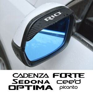 창문빗물막이 차량용 백미러 눈썹 FORTE PICANTO 스티커 RIO TELLURIDE OPTIMA CADENZA KIA 바이저 SEDONA K9 CEED
