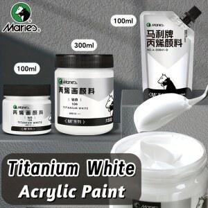 의류염색약 옷감 섬유 부분염색 마리의 티타늄 화이트 100300ML 아티스트 공예 1개 1OZ 그림 38OZ10 성인용 아크릴 목재 바위 페인트