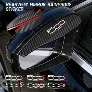 창문빗물막이 500 아바스 500X 500L 500S 사이드미러 레인 카본 60주년 아이브로우 500C 차량용 기념 2개 로고 파이버 500E