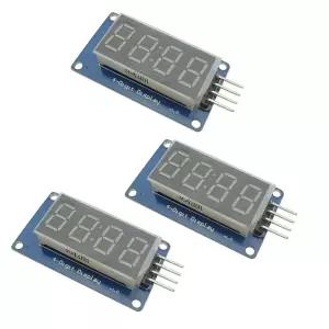 Ferwooh 3PCS 0.36인치 LED 디스플레이 모듈 TM1637 7 세그먼트 4비트 시계 포함 아두이노용 공통 양극