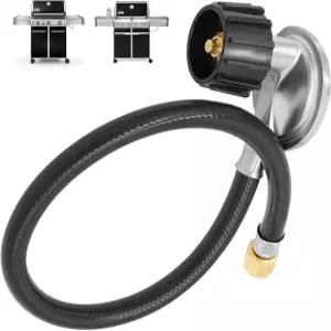 Weber Genesis 300 시리즈 전면 조절 손잡이 포함 및 Summit 400/600 가스 그릴용 7627 호스 레귤레이터