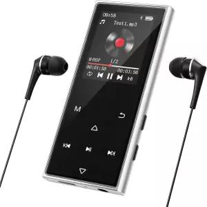 블루투스 5.3이 탑재된 128GB MP3 플레이어 HD 스피커 내장 AGXOV 뮤직 FM 라디오 음성 녹음기 하이파이