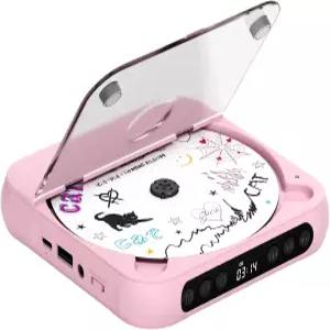 듀얼 스테레오 스피커가 장착된 CD 플레이어 휴대용 헤드폰이 가정용 블루투스가 충전식 CD/AUX/USB 지원