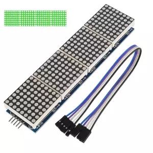 라즈베리 파이 마이크로컨트롤러용 아두이노용 MAX7219 32x8 도트 매트릭스 모듈 LED 디스플레이 라이트
