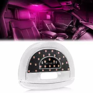 핑크 퍼플 LED 실내 지붕 돔 조명 커버 포드 F-150 E-150 E-250 E-350 E-450 슈퍼 듀티 탐험가 토러스