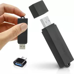 폴리스 테크 P USB 오디오 노트 장치 288시간 저장 핸즈프리 캡처 배터리 수명 연장 쉬운 파일 전송 회의