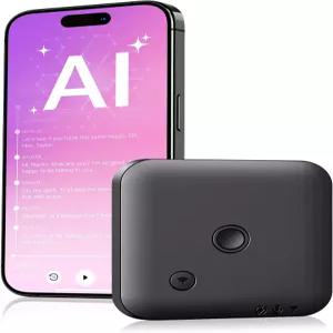 FoCase 노트 AI 음성 녹음기 전사 및 요약 번역 채팅 GPT를 통한 앱 제어 마그네틱 64GB 메모리 112개 언어
