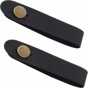 2pcs 가죽 기타 넥 스트랩 버튼이 있는 어쿠스틱 스탁 폰 어댑터 우쿨렐레 전기 베이스용 액세서리