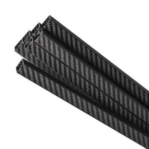 카본지 매트 3K 탄소 18MM 22MM 튜브 40MM OD8MM 30MM 10MM 35MM 25MM 15MM 직사각형 사각 섬유 길이 20MM 500MM