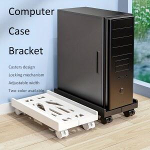 철제선반 모바일 CPU 스탠드 캐스터 통풍형 타워 컴퓨터 스탠드는 4개의 책상 PC PC에 휠이 홀더