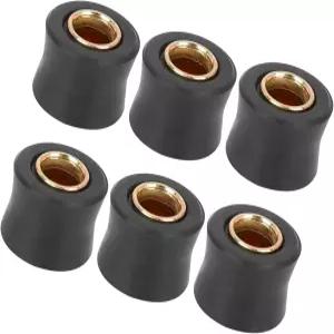 히하하 6pcs 오토바이 10mm 내경 후방 충격 흡수 쿠션 고무 링 부싱 내구성 소재