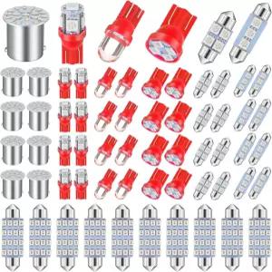 Frienda 70pc 실내등 LED 자동차 전구 키트 세트 돔 라이트 31 36 41mm 12v De3175 6411 T10 2825 6612f