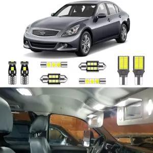 인피니티 G35 G37 세단 2007 2008 2009 2010 2011 2012 2014 번호판 조명 및 설치 도구용 LIGHSTA 12PCS