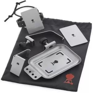 Weber Connect 6피스 온도계 장착 키트 블랙 허브용 마그네틱 및 스트랩 마운트 스마트 그릴링