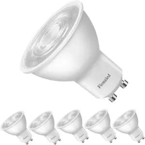 파이온드 GU10 LED 전구 50W 할로겐 교체 5000K 일광 흰색 디밍 가능한 MR16 없음 38 협폭 빔 깜박임